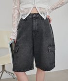【ウィゴー/WEGO】のヴィンテージウォッシュカーゴハーフパンツ ブラックその他|ID: prp329100004666804 ipo3291000000033752013