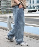 【ウィゴー/WEGO】の【ユニセックス着用ITEM/SMLサイズ展開】ルーズテーパードデニムパンツ デニム中濃加工色|ID: prp329100004666810 ipo3291000000033752031