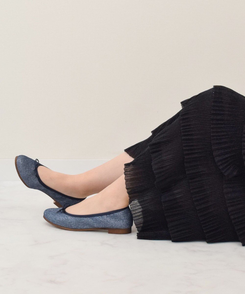 【ブリジット バーキン/Bridget Birkin】の【Bridget Birkin】ラウンドトゥバレエシューズ インテリア・キッズ・メンズ・レディースファッション・服の通販 founy(ファニー) ファッション Fashion レディースファッション Fashion for Women おすすめ Recommended / Our Picks シューズ Shoes, Footwear バレエ Ballet, Ballet Style リボン Ribbon, Bow ネイビー雑材|ID: prp329100004666836 ipo3291000000033752149