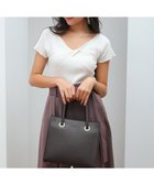 【スタイルコード/STYLE CODE】の【MERCURYDUO/マーキュリーデュオ】メタルアイレット 両アオリポケット スクエアハンドバッグ ダークブラウン|ID: prp329100004666856 ipo3291000000034177942