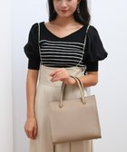 【スタイルコード/STYLE CODE】の【MERCURYDUO/マーキュリーデュオ】メタルアイレット 両アオリポケット スクエアハンドバッグ ベージュ|ID: prp329100004666856 ipo3291000000034177943