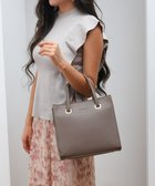 【スタイルコード/STYLE CODE】の【MERCURYDUO/マーキュリーデュオ】メタルアイレット 両アオリポケット スクエアハンドバッグ オーク|ID: prp329100004666856 ipo3291000000034177944