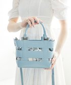 【スタイルコード/STYLE CODE】の【MERCURYDUO/マーキュリーデュオ】軽量メッシュ 花柄巾着付ミニトートバッグ ブルー|ID: prp329100004666889 ipo3291000000034178029