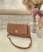 【スタイルコード/STYLE CODE】の【MERCURYDUO/マーキュリーデュオ】ストライプキルティング フラップショルダーバッグ ピンク|ID: prp329100004666894 ipo3291000000034178034