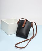 【スタイルコード/STYLE CODE】の【PADMA/パドマ】ベルトデザイン シュリンクレザーマルチポシェット ブラック×キャメル|ID: prp329100004666905 ipo3291000000034178055