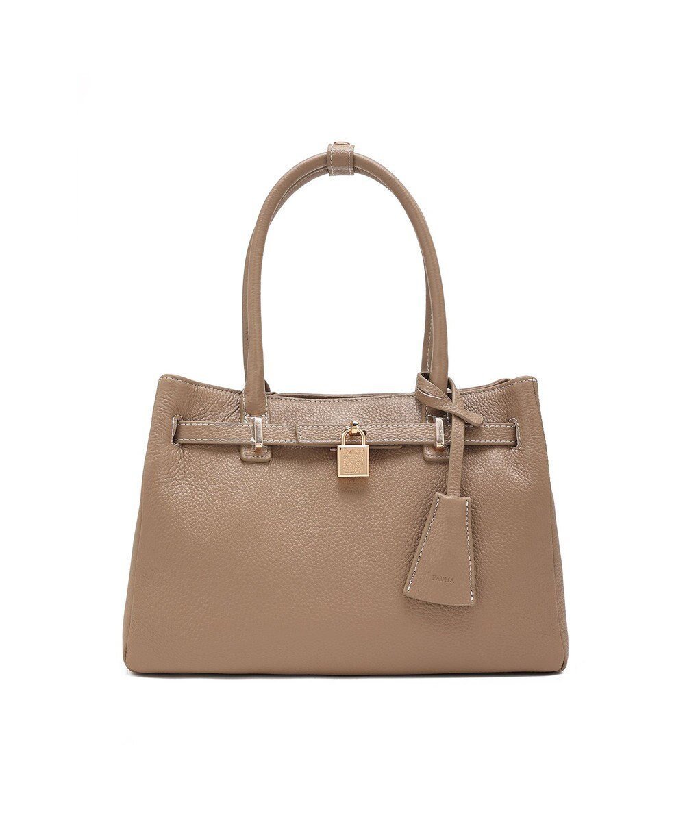 【スタイルコード/STYLE CODE】の【PADMA/パドマ】 キーチャーム付 本革ベルトデザインハンドバッグ インテリア・キッズ・メンズ・レディースファッション・服の通販 founy(ファニー) 　ファッション　Fashion　レディースファッション　Fashion for Women　バッグ　Bags　ベルト&ウエストマーク　Belts & Waist Accessories　シンプル　Simple, Minimal　スタイリッシュ　Stylish, Fashionable　チャーム　Charm, Pendant　トレンド　Trend, Trending Now　定番　Standard, Basic Item　人気　Popular, Best Seller　フォーマル　Formal, Dressy　ボックス　Boxy, Box Shape　おすすめ　Recommended / Our Picks　エレガント 上品　Elegant　セレモニー　Ceremony　クリスマス X'mas　Christmas / X'mas　ギフト プレゼント　Gift / Present　入学式　Entrance Ceremony　卒業式　Graduation Ceremony　結婚式　Wedding　ビジネス 仕事 通勤　Business / Work / Commuting　グレージュ|ID: prp329100004666918 ipo3291000000034178066