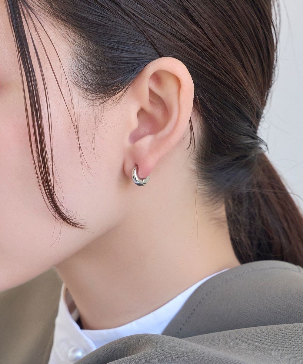 【フィービィー/phoebe】の【金属アレルギー対応】シンプルフープスナップイヤリング シルバー 人気、トレンドファッション・服の通販 founy(ファニー) 　ファッション　Fashion　レディースファッション　Fashion for Women　ジュエリー　Jewelry　ファッションリング　Fashion Rings　イヤリング・フープ・ドロップタイプ　Hoop, Drop & Clip Earrings　アクセサリー　Fashion Accessories　イヤリング　Earrings　シルバー　Silver, Metallic Silver　トレンド　Trend, Trending Now　ベーシック　Basic, Essential　エレガント 上品　Elegant　 other-1|ID: prp329100004666956 ipo3291000000033752649