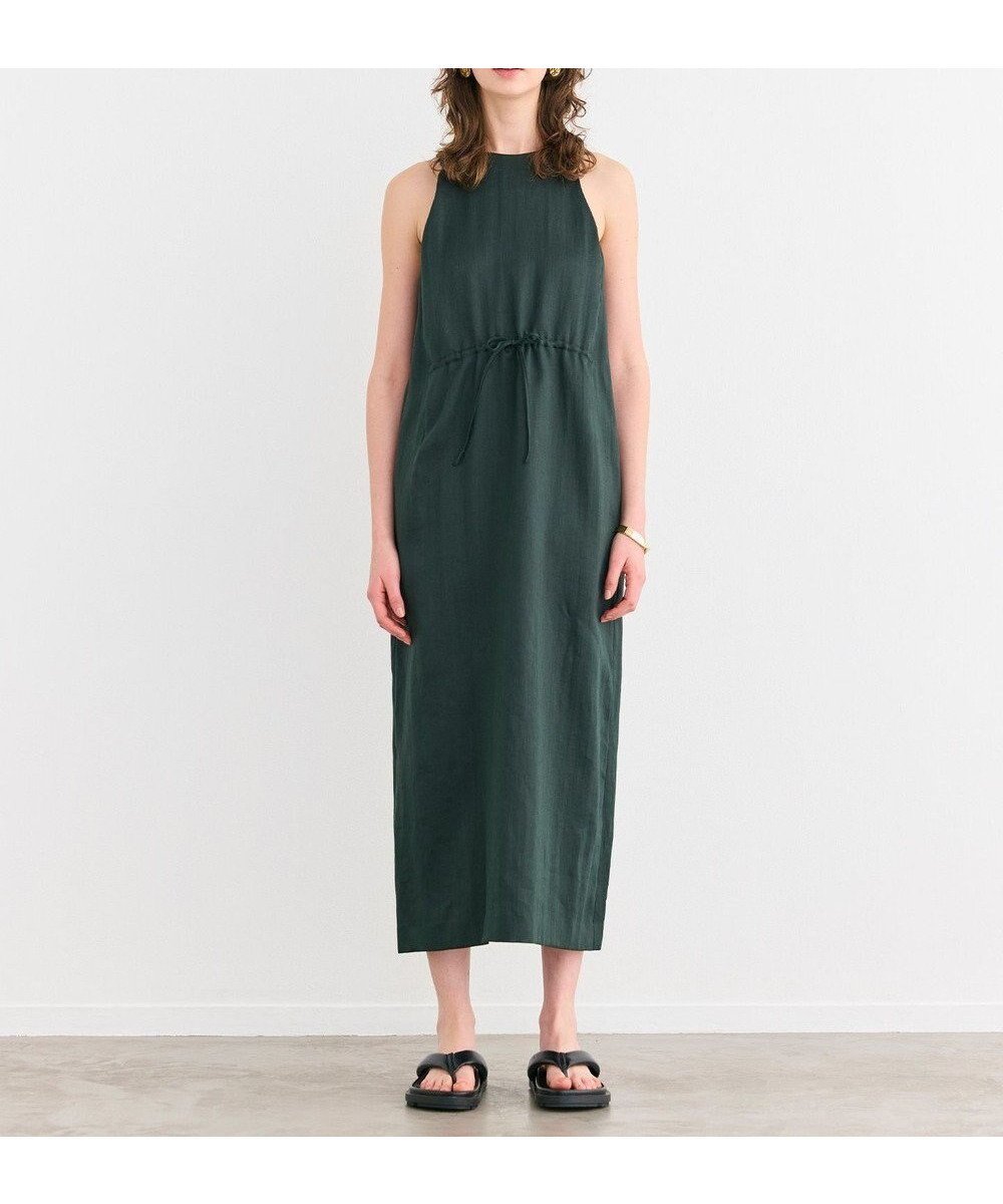 【ベイジ,/BEIGE,】の【洗える】BERGAMOT / ウォッシャブルリネンアメスリロングワンピース インテリア・キッズ・メンズ・レディースファッション・服の通販 founy(ファニー) 　ファッション　Fashion　レディースファッション　Fashion for Women　ワンピース　Dresses　おすすめ　Recommended / Our Picks　アメリカン　American Style　ジャケット　Jacket, Outerwear　ストレート　Straight, Straight Cut　スリーブ　Sleeve, Long Sleeve / Short Sleeve　リネン　Linen, Linen Fabric　エレガント 上品　Elegant　夏　Summer　春　Spring　S/S・春夏　SS, Spring/Summer, Warm Season　洗える　Machine Washable　羽織　Haori, Light Jacket　Forest Green|ID: prp329100004666980 ipo3291000000033752750