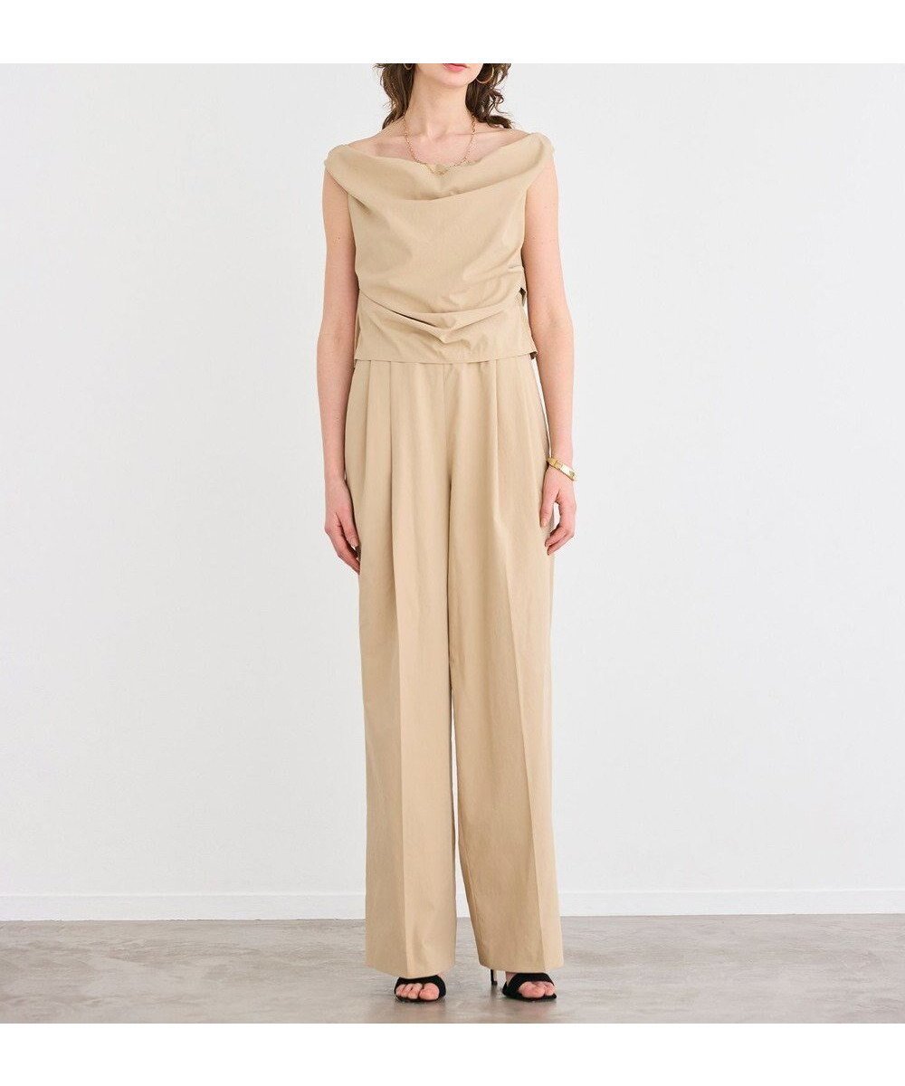 【ベイジ,/BEIGE,】の【接触冷感/UVカット/洗える・anan 2451号掲載】YANN / オフショルダーオールインワン インテリア・キッズ・メンズ・レディースファッション・服の通販 founy(ファニー) ファッション Fashion レディースファッション Fashion for Women ワンピース Dresses オールインワン・ワンピース Dresses and Jumpsuits サロペット&オールインワン Dungarees & Jumpsuit Styles 春 Spring 洗える Machine Washable 人気 Popular, Best Seller フォルム Silhouette, Form ワイド Wide, Wide Fit S/S・春夏 SS, Spring/Summer, Warm Season 夏 Summer Beige|ID: prp329100004666981 ipo3291000000034177663