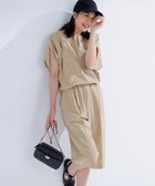 【ベイジ,/BEIGE,】の【接触冷感/UVカット/洗える】YANN / ウエストゴムハーフタックパンツ Beige|ID: prp329100004666985 ipo3291000000034177683