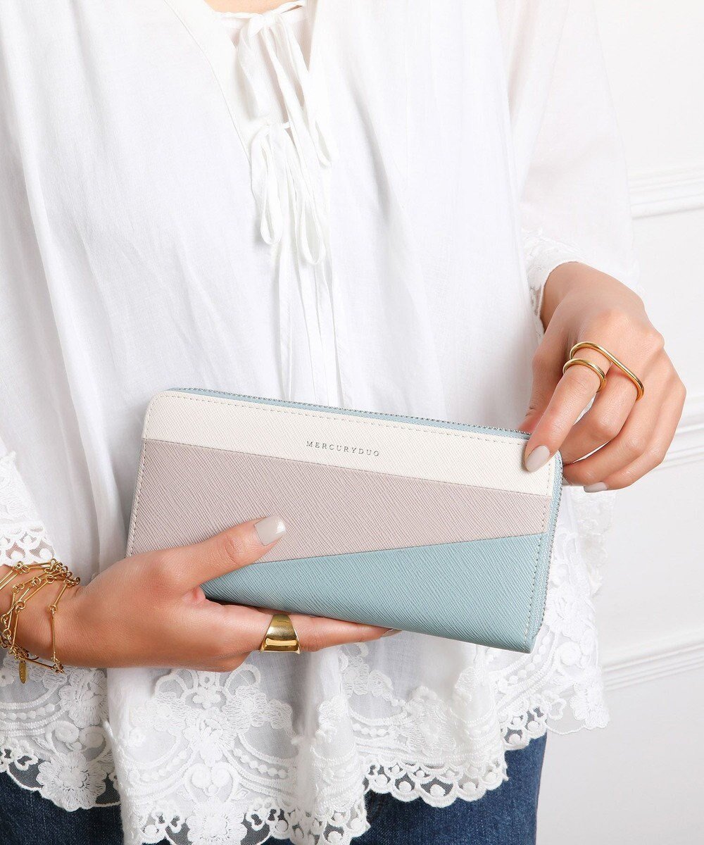 【スタイルコード/STYLE CODE】の【MERCURYDUO/マーキュリーデュオ】ダイアナ トリコカラーRFロングウォレット インテリア・キッズ・メンズ・レディースファッション・服の通販 founy(ファニー) ファッション Fashion レディースファッション Fashion for Women ミニ財布・二つ折り財布 Wallets & Card Cases シンプル Simple, Minimal フェミニン Feminine, Girly ポケット Pocket, Pocket Detail 財布 Wallet, Purse ミント|ID: prp329100004667198 ipo3291000000033753671