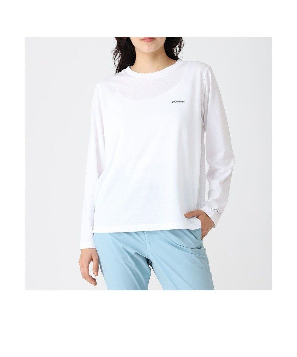 【コロンビア/Columbia】のColumbia/ ウィメンズクレストトゥーフォレストロングスリーブクルー /コロンビア インテリア・キッズ・メンズ・レディースファッション・服の通販 founy(ファニー) 　ファッション　Fashion　レディースファッション　Fashion for Women　トップス・カットソー　Cut & Sew Tops　シャツ・ブラウス・オフィスカジュアル　Elegant Blouses & Button-Ups　ロングTシャツ・Tシャツ　Longline T-Shirts & Tees　カットソー・ベーシックTシャツ　Cut-and-Sewn Tops / Stretch Tees & Basics　アウトドア　Outdoor Clothing　カットソー　Cut and Sewn Top　シンプル　Simple, Minimal　スリーブ　Sleeve, Long Sleeve / Short Sleeve　トレンド　Trend, Trending Now　バランス　Balance, Style Balance　フィット　Fit, Slim Fit　ベーシック　Basic, Essential　ボーダー　Border, Stripe　ロング　Long, Long-Length　A/W・秋冬　Autumn/Winter　S/S・春夏　SS, Spring/Summer, Warm Season　おすすめ　Recommended / Our Picks　夏　Summer　White|ID: prp329100004667263 ipo3291000000033753911