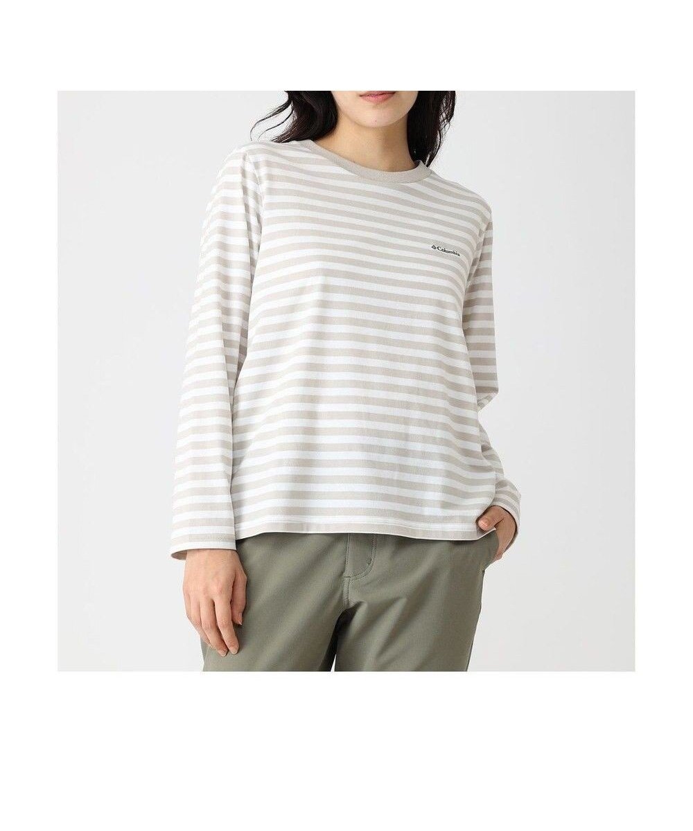 【コロンビア/Columbia】のColumbia/ ウィメンズクレストトゥーフォレストロングスリーブクルー /コロンビア インテリア・キッズ・メンズ・レディースファッション・服の通販 founy(ファニー) 　ファッション　Fashion　レディースファッション　Fashion for Women　トップス・カットソー　Cut & Sew Tops　シャツ・ブラウス・オフィスカジュアル　Elegant Blouses & Button-Ups　ロングTシャツ・Tシャツ　Longline T-Shirts & Tees　カットソー・ベーシックTシャツ　Cut-and-Sewn Tops / Stretch Tees & Basics　アウトドア　Outdoor Clothing　カットソー　Cut and Sewn Top　シンプル　Simple, Minimal　スリーブ　Sleeve, Long Sleeve / Short Sleeve　トレンド　Trend, Trending Now　バランス　Balance, Style Balance　フィット　Fit, Slim Fit　ベーシック　Basic, Essential　ボーダー　Border, Stripe　ロング　Long, Long-Length　A/W・秋冬　Autumn/Winter　S/S・春夏　SS, Spring/Summer, Warm Season　おすすめ　Recommended / Our Picks　夏　Summer　Dark Stone Border|ID: prp329100004667263 ipo3291000000033753912
