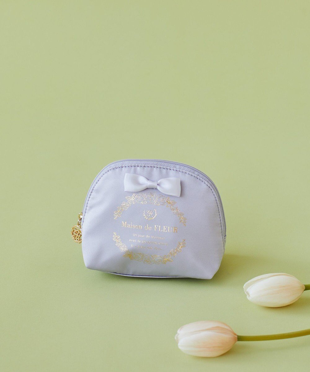 【メゾンドフルール/Maison de FLEUR】のサテンリボンラウンドポーチ インテリア・キッズ・メンズ・レディースファッション・服の通販 founy(ファニー) ファッション Fashion レディースファッション Fashion for Women ミニ財布・二つ折り財布 Wallets & Card Cases ポーチ&ミニバッグ Pouches & Mini Bags 2025年 2025 2025春夏・S/S Spring/Summer 2025 SS25 おすすめ Recommended / Our Picks ギフト プレゼント Gift / Present サテン Satin, Glossy Fabric フォルム Silhouette, Form フラワー Flower, Floral フレーム Frame, Outline フロント Front, Front Design ポケット Pocket, Pocket Detail ポーチ Pouch, Small Case ラウンド Round, Round Neck エレガント 上品 Elegant 人気 Popular, Best Seller 財布 Wallet, Purse Lilac|ID: prp329100004667324 ipo3291000000033754165