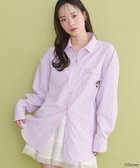 【アースミュージックアンドエコロジー/earth music&ecology】のチップ&デール/ストライプシャツ 人気、トレンドファッション・服の通販 founy(ファニー) ファッション Fashion レディースファッション Fashion for Women トップス・カットソー Cut & Sew Tops シャツ・ブラウス・オフィスカジュアル Elegant Blouses & Button-Ups おすすめ Recommended / Our Picks ストライプ Stripe, Striped Pattern バランス Balance, Style Balance モチーフ Motif, Design Theme ロング Long, Long-Length ワンポイント One Point, Statement Accent 夏 Summer 春 Spring S/S・春夏 SS, Spring/Summer, Warm Season 羽織 Haori, Light Jacket thumbnail Pink|ID: prp329100004667469 ipo3291000000033754702