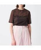 【アンクレイヴ/uncrave】のトリコットシフォン ハーフスリーブカットソー 人気、トレンドファッション・服の通販 founy(ファニー) ファッション Fashion レディースファッション Fashion for Women トップス・カットソー Cut & Sew Tops シャツ・ブラウス・オフィスカジュアル Elegant Blouses & Button-Ups ロングTシャツ・Tシャツ Longline T-Shirts & Tees カットソー・ベーシックTシャツ Cut-and-Sewn Tops / Stretch Tees & Basics 春 Spring カットソー Cut and Sewn Top シフォン Chiffon, Lightweight Fabric ストレッチ Stretch, Stretchy Fabric ハイネック High Neck, Mock Neck 半袖 Short Sleeve, Half Sleeve S/S・春夏 SS, Spring/Summer, Warm Season おすすめ Recommended / Our Picks 夏 Summer エレガント 上品 Elegant thumbnail ブラウン|ID: prp329100004667531 ipo3291000000033754930