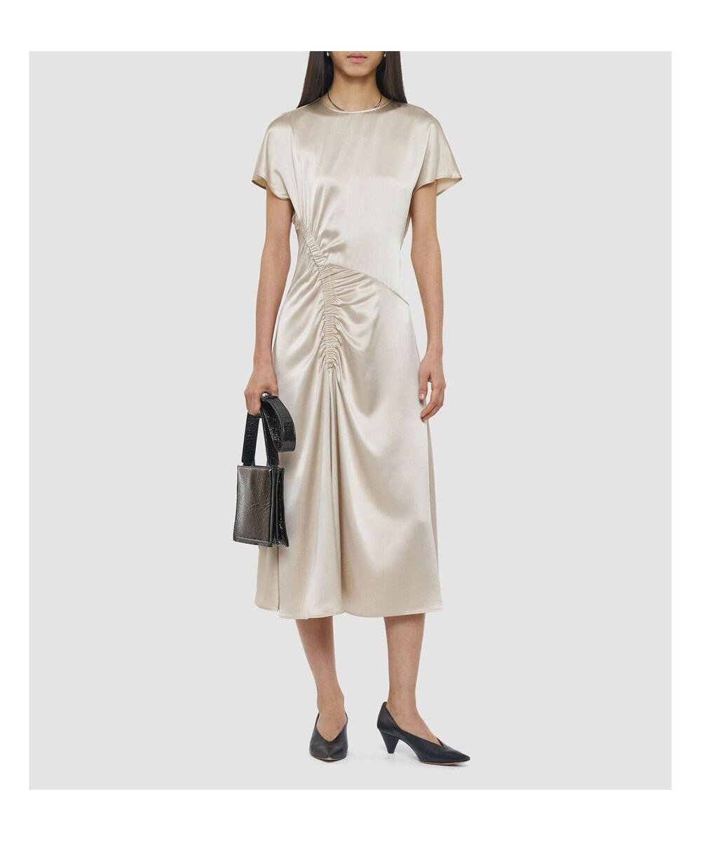 【ジョゼフ/JOSEPH】のシルクサテンルーシング ドレス 人気、トレンドファッション・服の通販 founy(ファニー) 　ファッション　Fashion　レディースファッション　Fashion for Women　ワンピース　Dresses　フォーマル・パーティードレス・結婚式用ドレス　Elegant & Casual Dresses　エレガント 上品　Elegant　シャーリング　Shirring, Ruched　シルク　Silk, 100% Silk　シンプル　Simple, Minimal　スリム　Slim, Slim Fit　ドレス　Dress, One-Piece　フィット　Fit, Slim Fit　夏　Summer　春　Spring　S/S・春夏　SS, Spring/Summer, Warm Season　 other-1|ID: prp329100004667601 ipo3291000000033755183