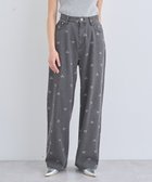 【アースミュージックアンドエコロジー/earth music&ecology】のリボンプリントデニムパンツ Light Gray|ID: prp329100004667611 ipo3291000000033755214