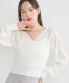 【アースミュージックアンドエコロジー/earth music&ecology】のラメリブニットビスチェ Off White|ID: prp329100004667614 ipo3291000000033755223