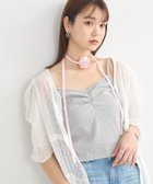 【アースミュージックアンドエコロジー/earth music&ecology】のSET2点ローズモチーフチョーカー+キャミインナー 人気、トレンドファッション・服の通販 founy(ファニー) ファッション Fashion レディースファッション Fashion for Women トップス・カットソー Cut & Sew Tops キャミソール&ノースリーブ Camisoles & Sleeveless Tops おすすめ Recommended / Our Picks インナー Innerwear キャミソール Camisole, Spaghetti Strap Top ギャザー Gathered, Ruffled シンプル Simple, Minimal フェミニン Feminine, Girly ポケット Pocket, Pocket Detail ロマンティック Romantic, Feminine Style 夏 Summer 春 Spring S/S・春夏 SS, Spring/Summer, Warm Season 無地 Plain, Solid Color thumbnail Gray|ID: prp329100004667617 ipo3291000000033755235