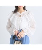 【アースミュージックアンドエコロジー/earth music&ecology】のシアーラッフルショートボレロ Ivory|ID: prp329100004667626 ipo3291000000033755267