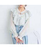 【アースミュージックアンドエコロジー/earth music&ecology】のシアーラッフルショートボレロ Mint|ID: prp329100004667626 ipo3291000000033755269