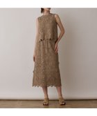 【グレース コンチネンタル/GRACE CONTINENTAL】のクロシュ刺繍スカート ベージュ|ID: prp329100004667657 ipo3291000000033755400