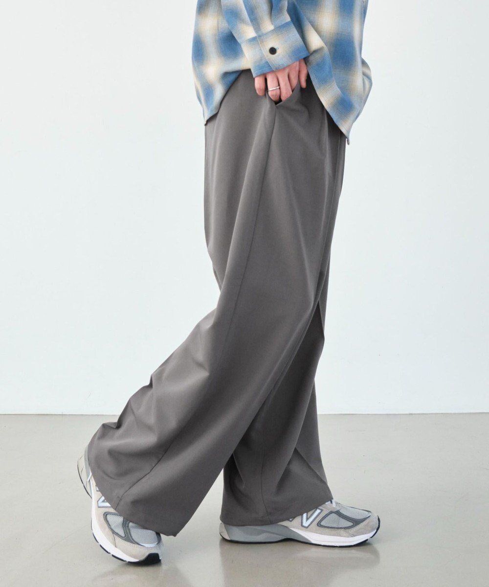 【ウィゴー/WEGO】の【ユニセックス着用ITEM/SMLサイズ展開】バギースラックス インテリア・キッズ・メンズ・レディースファッション・服の通販 founy(ファニー) ファッション Fashion レディースファッション Fashion for Women パンツ Pants & Trousers 春 Spring 秋 Autumn シンプル Simple, Minimal スウェット / スエット Sweatshirt, Sweatwear ストレート Straight, Straight Cut スマホ Smartphone, Mobile Device スラックス Slacks, Dress Pants ドローコード Drawcord, Drawstring Cord 定番 Standard, Basic Item 人気 Popular, Best Seller ベーシック Basic, Essential 無地 Plain, Solid Color S/S・春夏 SS, Spring/Summer, Warm Season おすすめ Recommended / Our Picks 夏 Summer エレガント 上品 Elegant ダークグレー|ID: prp329100004667736 ipo3291000000033847313