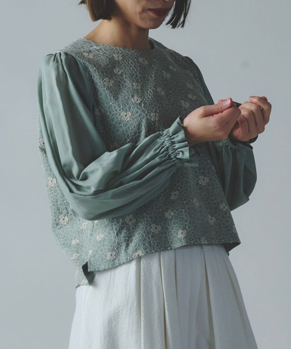 【ムーク/muuc】の【手刺繍のような刺繍が美しい】ハイドランジア ブラウス 人気、トレンドファッション・服の通販 founy(ファニー) ファッション Fashion レディースファッション Fashion for Women トップス・カットソー Cut & Sew Tops シャツ・ブラウス・オフィスカジュアル Elegant Blouses & Button-Ups オーガニック Organic Cotton シンプル Simple, Minimal バランス Balance, Style Balance パステル Pastel, Soft Color ブラウジング Blouson Silhouette, Cinched Waist A/W・秋冬 Autumn/Winter S/S・春夏 SS, Spring/Summer, Warm Season 夏 Summer other-1|ID: prp329100004667769 ipo3291000000033755852