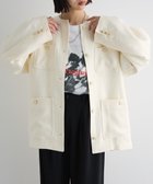 【グリーンパークス/Green Parks】のツィードミディ丈ジャケット Off White|ID: prp329100004667774 ipo3291000000033755872