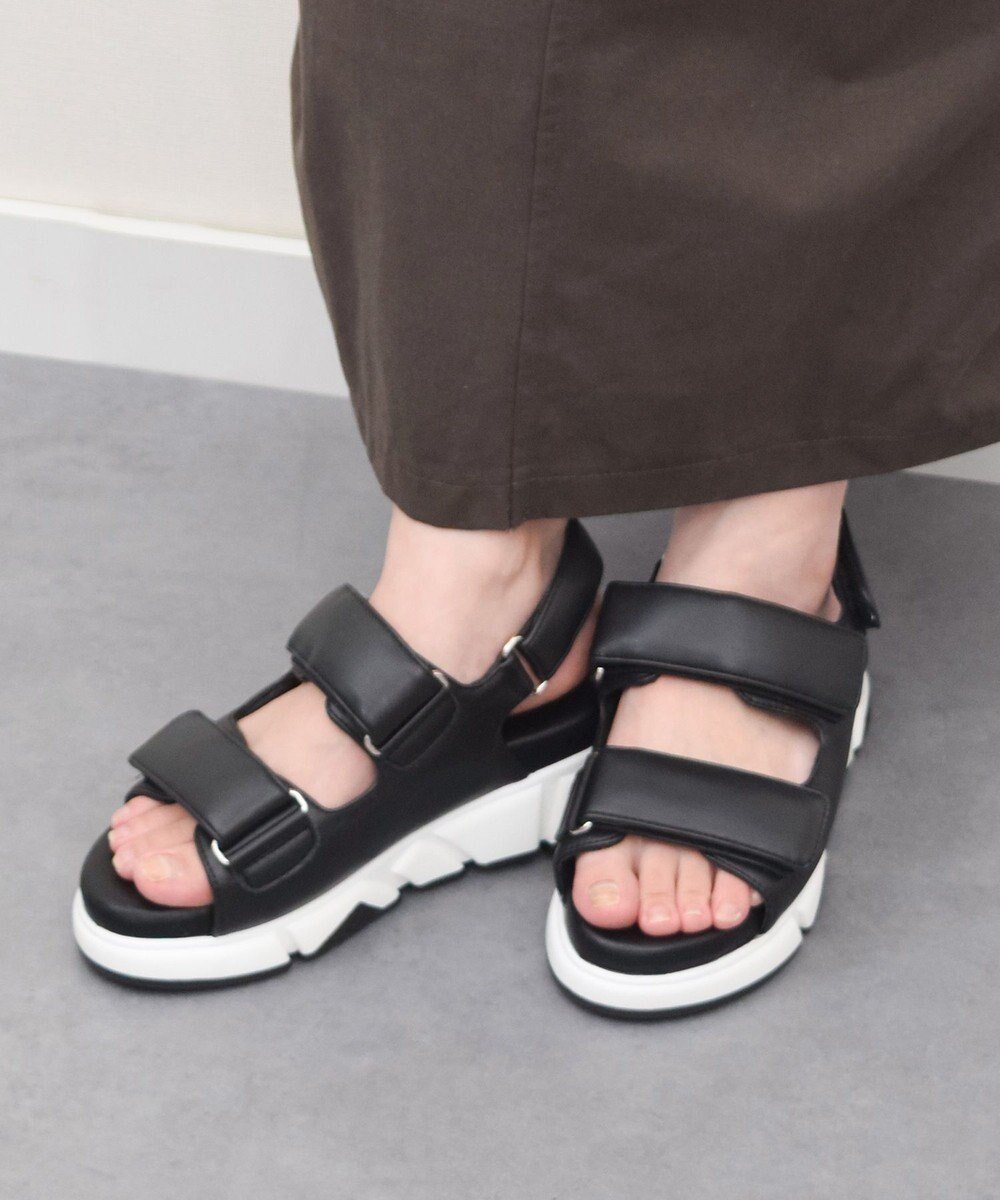 【ブリジット バーキン/Bridget Birkin】の【PARADIS COULEUR】パフィーベルトサンダル インテリア・キッズ・メンズ・レディースファッション・服の通販 founy(ファニー) 　ファッション　Fashion　レディースファッション　Fashion for Women　ベルト&ウエストマーク　Belts & Waist Accessories　クッション　Cushion, Throw Pillow　サンダル　Sandals, Summer Shoes　シンプル　Simple, Minimal　夏　Summer　S/S・春夏　SS, Spring/Summer, Warm Season　A/W・秋冬　Autumn/Winter　軽量　Lightweight, Ultra Light　ブラック|ID: prp329100004667775 ipo3291000000033755875