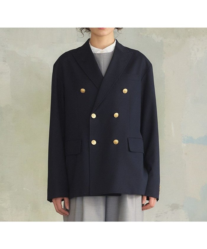 【ジェイプレスヨークストリート/J.PRESS YORK STREET】の【UNISEX】ネイビーブレザー / ダブル / 金釦 インテリア・キッズ・メンズ・レディースファッション・服の通販 founy(ファニー) https://founy.com/ ファッション Fashion レディースファッション Fashion for Women アウター Coat / Outerwear Collection レディースジャケット・軽アウター Jackets テーラードジャケット / 通勤・きれいめスタイル Tailored Jackets & Blazers 春 Spring シンプル Simple, Minimal ジャケット Jacket, Outerwear ストレッチ Stretch, Stretchy Fabric ダブル Double, Double-Breasted ブルゾン Blouson, Bomber Jacket モダン Modern, Contemporary ユニセックス Unisex, Genderless リラックス Relax, Relaxed Fit S/S・春夏 SS, Spring/Summer, Warm Season 夏 Summer ビジネス 仕事 通勤 Business / Work / Commuting |ID: prp329100004667870 ipo3291000000033756212