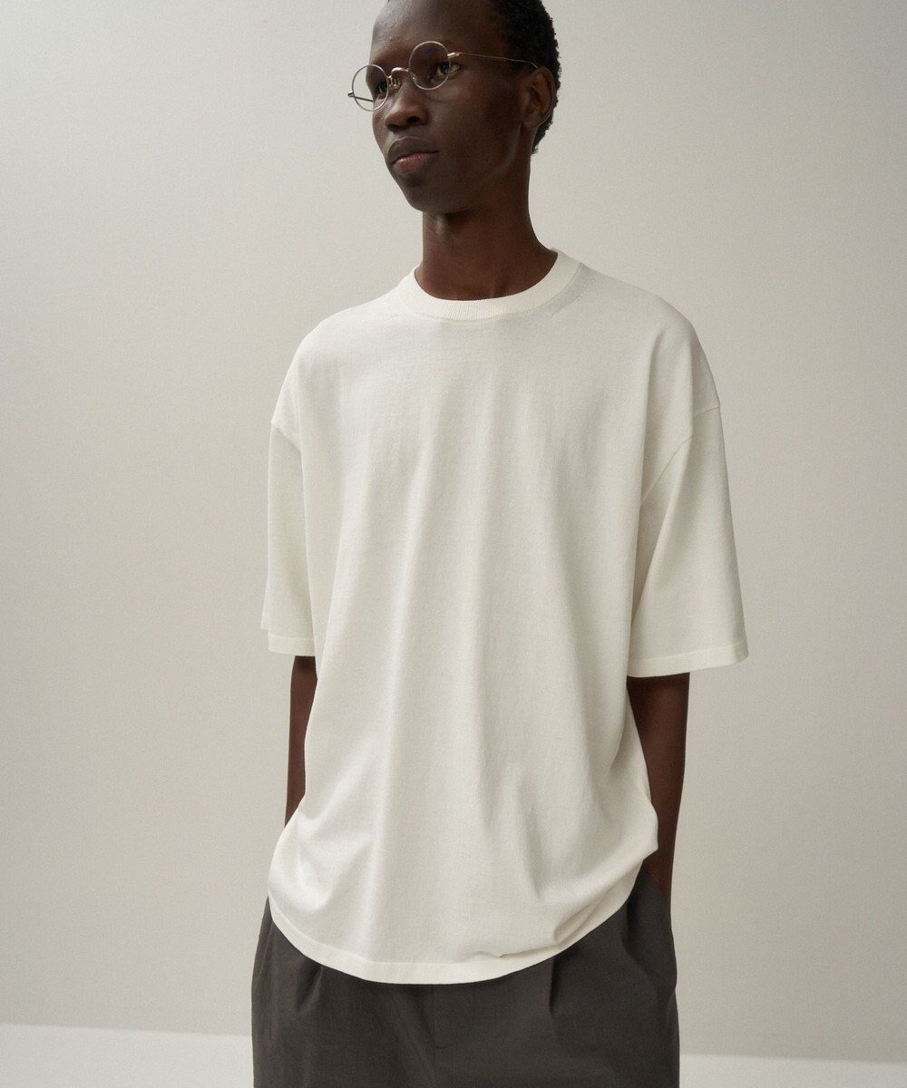 【エイトン/ATON】のFRESCA KNIT ハーフスリーブクルーネックセーター - UNISEX 人気、トレンドファッション・服の通販 founy(ファニー) ファッション Fashion レディースファッション Fashion for Women トップス・カットソー Cut & Sew Tops ニット Knit Tops & Sweaters ユニセックス Unisex, Genderless インド Indian Textile セーター Sweater, Knitwear ドレープ Drape, Draping Fabric ボックス Boxy, Box Shape 半袖 Short Sleeve, Half Sleeve 吸水 Absorbent, Quick-Dry 夏 Summer 春 Spring S/S・春夏 SS, Spring/Summer, Warm Season other-1|ID: prp329100004667952 ipo3291000000033756487