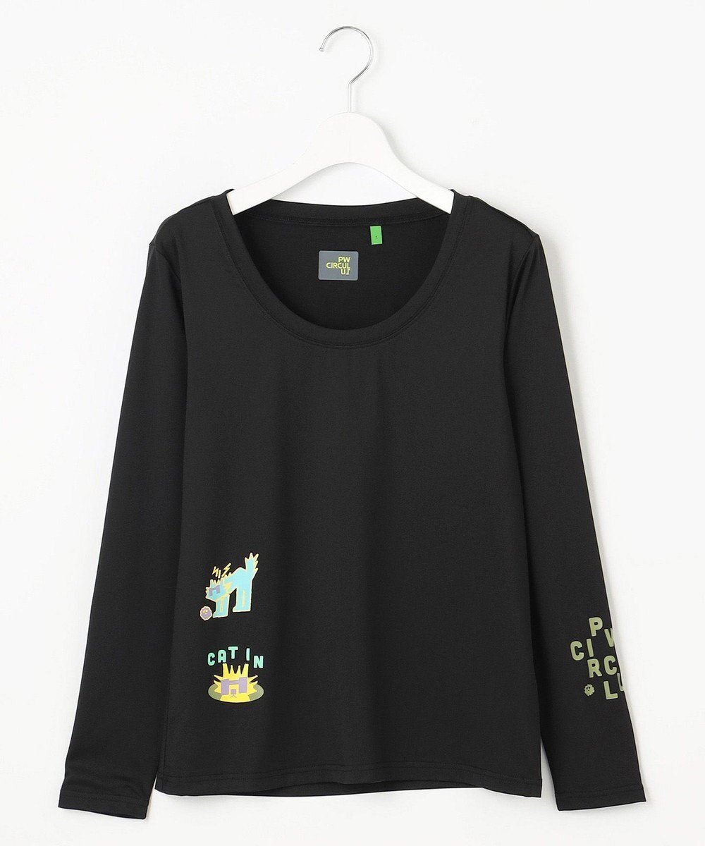 【ピーダブリュサーキュラス/PW CIRCULUS】の【UV遮蔽率98% UVカット】【WOMEN】UVインナー ゴルフウェア レディース インテリア・キッズ・メンズ・レディースファッション・服の通販 founy(ファニー) ファッション Fashion レディースファッション Fashion for Women トップス・カットソー Cut & Sew Tops シャツ・ブラウス・オフィスカジュアル Elegant Blouses & Button-Ups ロングTシャツ・Tシャツ Longline T-Shirts & Tees カットソー・ベーシックTシャツ Cut-and-Sewn Tops / Stretch Tees & Basics おすすめ Recommended / Our Picks インナー Innerwear カットソー Cut and Sewn Top ゴルフ Golf ストレッチ Stretch, Stretchy Fabric 夏 Summer 春 Spring S/S・春夏 SS, Spring/Summer, Warm Season ブラック系|ID: prp329100004667954 ipo3291000000033756501