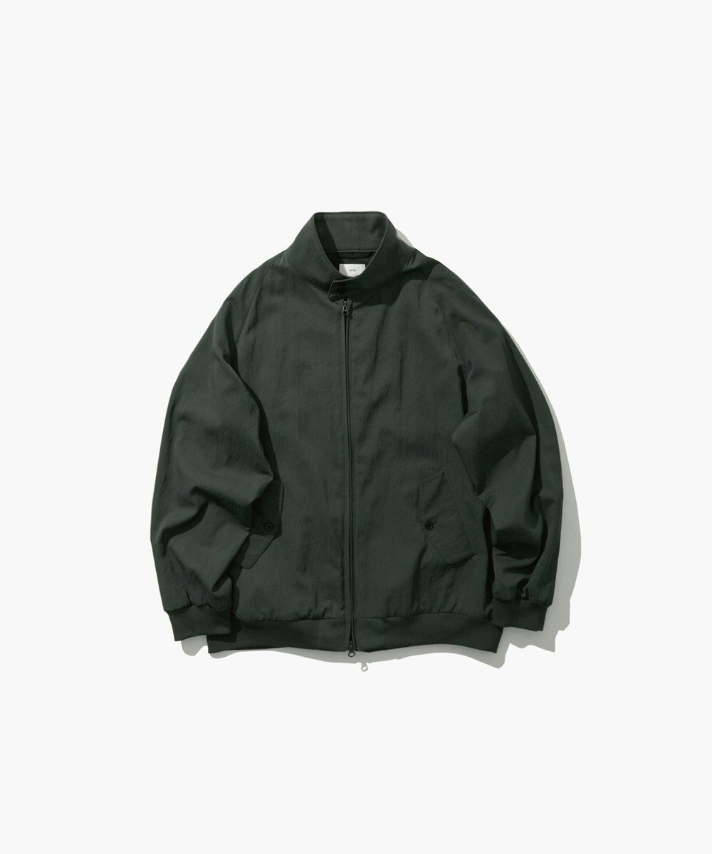 【エイトン/ATON】のHIGH TWIST NYLON ハリントンジャケット - UNISEX インテリア・キッズ・メンズ・レディースファッション・服の通販 founy(ファニー) 　ファッション　Fashion　レディースファッション　Fashion for Women　アウター　Coat / Outerwear Collection　レディースジャケット・軽アウター　Jackets　ユニセックス　Unisex, Genderless　ゴルフ　Golf　ショーツ　Shorts, Short Pants　ジャケット　Jacket, Outerwear　ツイル　Twist, Twisted Detail　ドレープ　Drape, Draping Fabric　夏　Summer　春　Spring　S/S・春夏　SS, Spring/Summer, Warm Season　GREEN|ID: prp329100004667961 ipo3291000000033756530