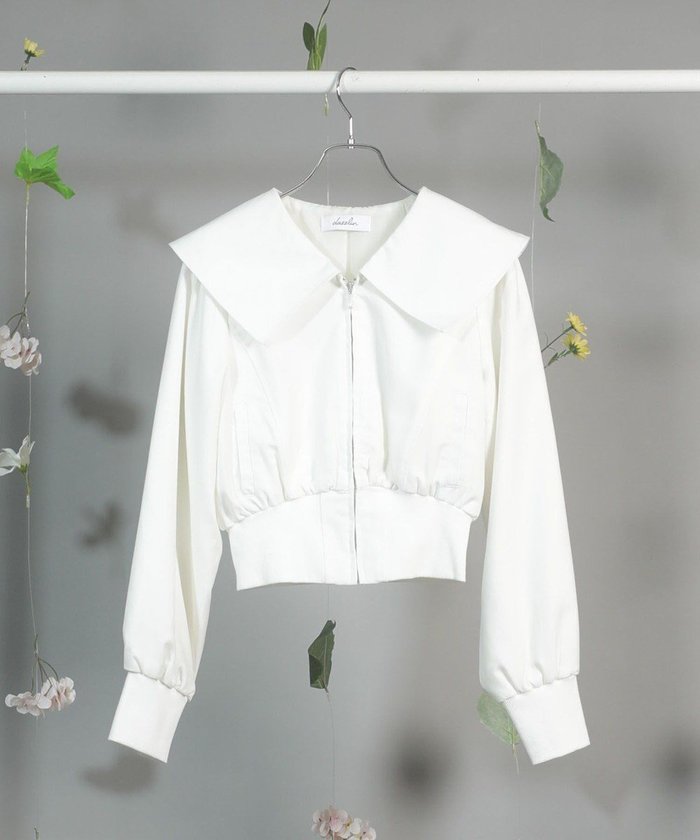【グリーンパークス/Green Parks】のdazzlin 襟付きツイルショートzipブルゾン インテリア・キッズ・メンズ・レディースファッション・服の通販 founy(ファニー) https://founy.com/ ファッション Fashion レディースファッション Fashion for Women アウター Coat / Outerwear Collection レディースジャケット・軽アウター Jackets ブルゾンジャケット・スポーティアウター Blouson Jackets ショート Short, Short Length ジップアップ Zip-Up, Full Zip ジャケット Jacket, Outerwear ツイル Twist, Twisted Detail ビッグ Big, Oversized ブルゾン Blouson, Bomber Jacket ポケット Pocket, Pocket Detail 夏 Summer 春 Spring S/S・春夏 SS, Spring/Summer, Warm Season 羽織 Haori, Light Jacket |ID: prp329100004667977 ipo3291000000033756580