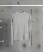 【グリーンパークス/Green Parks】のdazzlin シアーリブニットプルオーバー 人気、トレンドファッション・服の通販 founy(ファニー) ファッション Fashion レディースファッション Fashion for Women トップス・カットソー Cut & Sew Tops ニット Knit Tops & Sweaters カジュアルプルオーバー・ニットトップス Pullovers & Knit Tops / Casual Pullovers インナー Innerwear キャミワンピース Cami Dress, Slip Dress コンパクト Compact, Small Size シアー Sheer, See-Through スパンコール Sequins, Sequin Embellishment セーター Sweater, Knitwear フォルム Silhouette, Form ベーシック Basic, Essential ポケット Pocket, Pocket Detail エレガント 上品 Elegant 夏 Summer 春 Spring S/S・春夏 SS, Spring/Summer, Warm Season thumbnail Gray|ID: prp329100004667979 ipo3291000000034377442