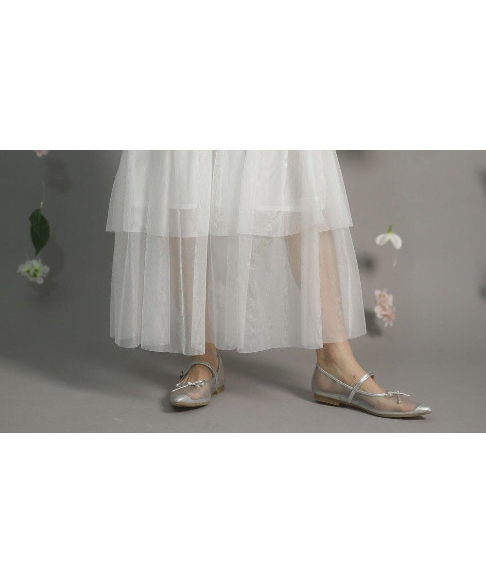 【グリーンパークス/Green Parks】のdazzlin ツイルチュールレイヤードスカート 人気、トレンドファッション・服の通販 founy(ファニー) 　ファッション　Fashion　レディースファッション　Fashion for Women　スカート　Skirts　おすすめ　Recommended / Our Picks　シャーリング　Shirring, Ruched　シンプル　Simple, Minimal　チュール　Tulip, Tulip Motif　ツイル　Twist, Twisted Detail　トレンド　Trend, Trending Now　フェミニン　Feminine, Girly　ブルゾン　Blouson, Bomber Jacket　ポケット　Pocket, Pocket Detail　夏　Summer　春　Spring　S/S・春夏　SS, Spring/Summer, Warm Season　 other-1|ID: prp329100004667982 ipo3291000000033756596