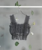 【グリーンパークス/Green Parks】のdazzlin チュールビスチェ Charcoal Gray|ID: prp329100004667986 ipo3291000000033756610