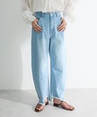 【グリーンパークス/Green Parks】の切り替えカーウ゛ィーデニムパンツ Light Indigo|ID: prp329100004668020 ipo3291000000033756728