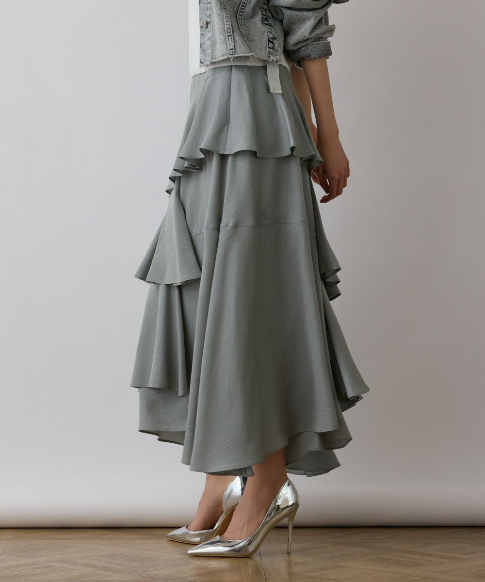 【グレース コンチネンタル/GRACE CONTINENTAL】のイレヘムサテンスカート 人気、トレンドファッション・服の通販 founy(ファニー) ファッション Fashion レディースファッション Fashion for Women スカート Skirts サテン Satin, Glossy Fabric ドレープ Drape, Draping Fabric フリル Frill, Ruffle ロング Long, Long-Length エレガント 上品 Elegant 今季 This Season, Current Season 夏 Summer 春 Spring S/S・春夏 SS, Spring/Summer, Warm Season other-1|ID: prp329100004668075 ipo3291000000034200377