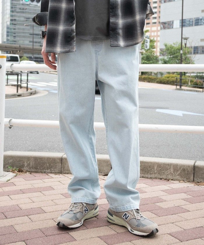 【ウィゴー/WEGO】の【ウエストゴム/SMLサイズ展開】デニムイージーストレートパンツ2 インテリア・キッズ・メンズ・レディースファッション・服の通販 founy(ファニー) https://founy.com/ ファッション Fashion レディースファッション Fashion for Women パンツ Pants & Trousers 春 Spring 秋 Autumn シンプル Simple, Minimal ストレート Straight, Straight Cut デニム Denim, Jeans Material 定番 Standard, Basic Item ビッグ Big, Oversized フィット Fit, Slim Fit ポケット Pocket, Pocket Detail 半袖 Short Sleeve, Half Sleeve メンズ Men's, Menswear ルーズ Loose, Oversized 冬 Winter / This Winter A/W・秋冬 Autumn/Winter S/S・春夏 SS, Spring/Summer, Warm Season プチプライス・低価格 Affordable / Budget Price おすすめ Recommended / Our Picks 夏 Summer |ID: prp329100004668194 ipo3291000000033757384