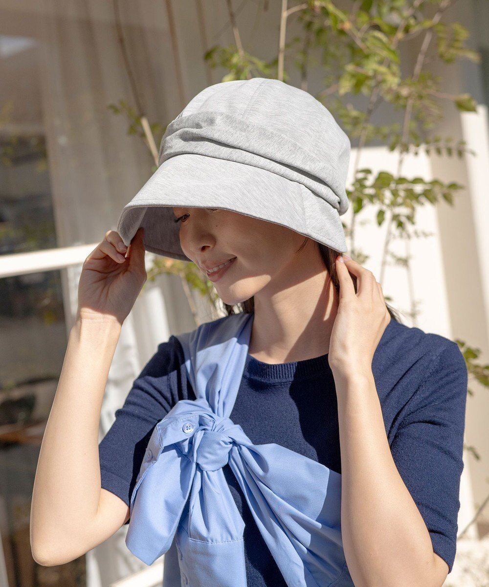 【ムーンバット/MOONBAT】の【UVカット/遮光100%/接触冷感】洗えるスウェットキャスケット 軽量/手洗いOK/サイズ調整可能/ポケッタブル インテリア・キッズ・メンズ・レディースファッション・服の通販 founy(ファニー) 　ファッション　Fashion　レディースファッション　Fashion for Women　トップス・カットソー　Cut & Sew Tops　レディースパーカー・カジュアルフーディー　Casual Hoodies & Sweatshirts　スウェット・クルーネックトップス　Sweatshirts & Crewnecks / Relaxed Fit Sweat Tops　キャップ&ハット　Hats & Caps　エレガント 上品　Elegant　洗える　Machine Washable　キャスケット　Casquette, Newsboy Cap　軽量　Lightweight, Ultra Light　スウェット / スエット　Sweatshirt, Sweatwear　タオル　Towel, Bath Towel　フェミニン　Feminine, Girly　帽子　Hat, Headwear　グレー|ID: prp329100004668217 ipo3291000000034200109