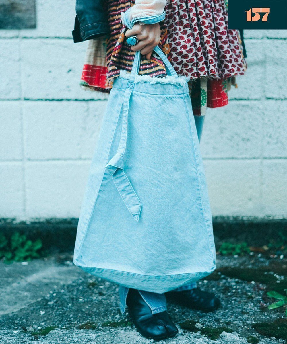 【ウォードブルー/WOADBLUE】の【157】DENIM TIE TOTE デニムトートバッグ アイスブルー 人気、トレンドファッション・服の通販 founy(ファニー) ファッション Fashion レディースファッション Fashion for Women バッグ Bags スマホ Smartphone, Mobile Device デニム Denim, Jeans Material パターン Pattern, Design Print ポケット Pocket, Pocket Detail other-1|ID: prp329100004668241 ipo3291000000033757567