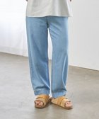【ジェイプレスヨークストリート/J.PRESS YORK STREET】の【WOMEN】ソフトワイドデニム パンツ ダルブルー系|ID: prp329100004668291 ipo3291000000033757717