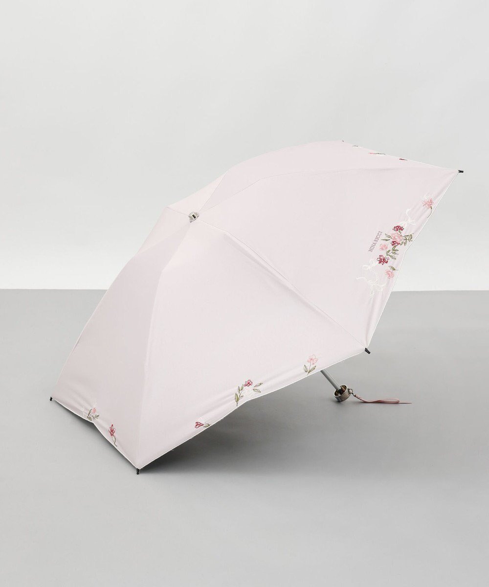 【アウロラ/AURORA】のNINA RICCI(ニナリッチ)花柄刺繍晴雨兼用パラソル(折りたたみ傘) インテリア・キッズ・メンズ・レディースファッション・服の通販 founy(ファニー) ファッション Fashion レディースファッション Fashion for Women レイングッズ・傘・晴雨兼用傘 Umbrellas & Rain Gear 傘 Umbrella, Parasol 軽量 Lightweight, Ultra Light サマー Summer, Summer Style フラワー Flower, Floral 日傘 Parasol, UV Umbrella ランダム Random, Irregular リボン Ribbon, Bow ロマンティック Romantic, Feminine Style ギフト プレゼント Gift / Present ピンク|ID: prp329100004668296 ipo3291000000033757735