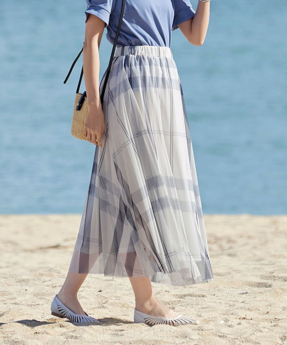 【ティアクラッセ/Tiaclasse】の【小倉優子さん着用】チュールレースチェックスカート インテリア・キッズ・メンズ・レディースファッション・服の通販 founy(ファニー) ファッション Fashion レディースファッション Fashion for Women スカート Skirts おすすめ Recommended / Our Picks アクセサリー Fashion Accessories カーディガン Cardigan, Knitwear チェック Check, Plaid, Tartan チュニック Tunic, Long Top フィット Fit, Slim Fit ポケット Pocket, Pocket Detail モノトーン Monotone, Black and White リラックス Relax, Relaxed Fit 再入荷 Restock / Back in Stock 夏 Summer 新作・新入荷 New Arrivals / New In 春 Spring S/S・春夏 SS, Spring/Summer, Warm Season 秋 Autumn アイボリー|ID: prp329100004668358 ipo3291000000033757976