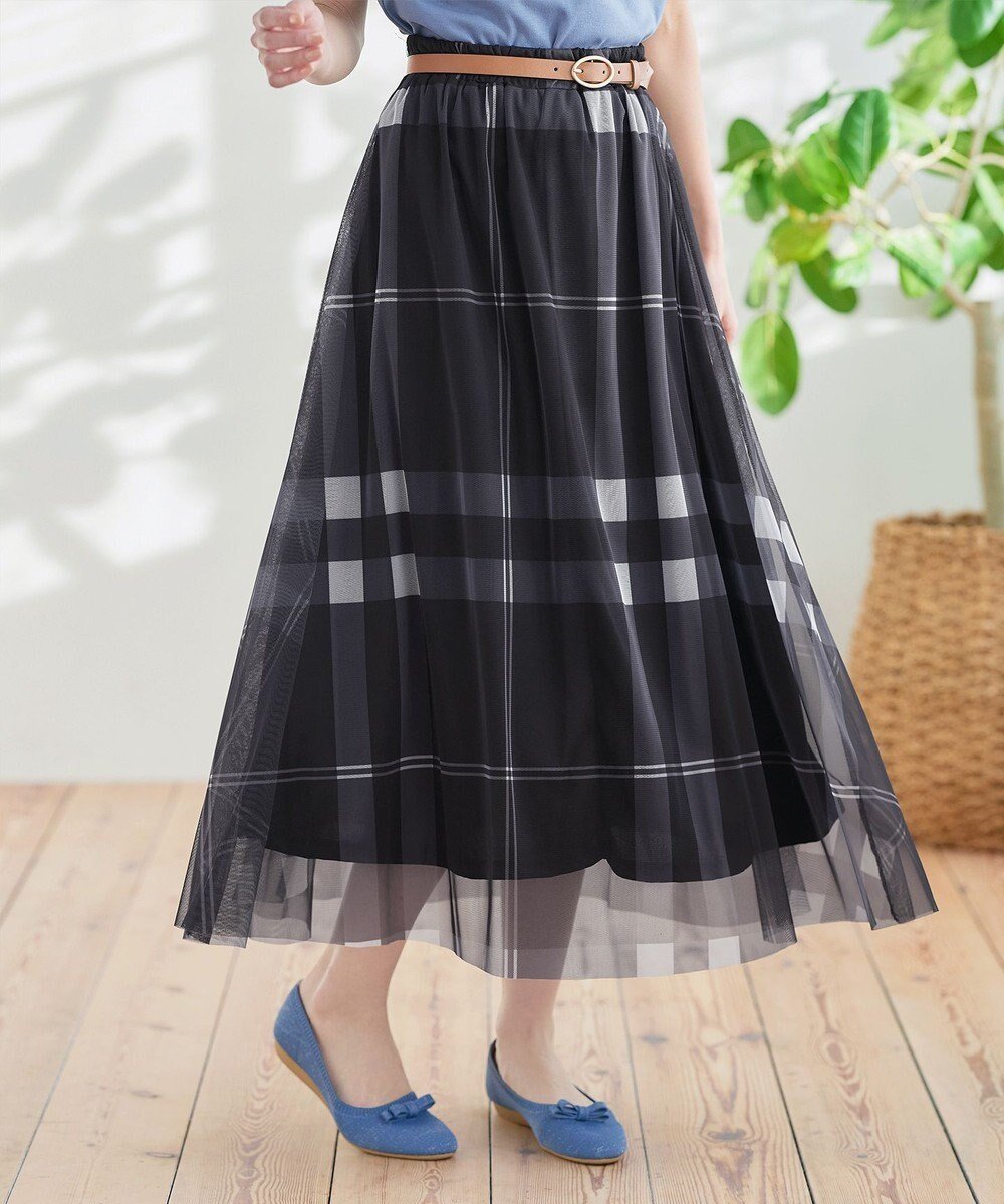 【ティアクラッセ/Tiaclasse】の【小倉優子さん着用】チュールレースチェックスカート インテリア・キッズ・メンズ・レディースファッション・服の通販 founy(ファニー) ファッション Fashion レディースファッション Fashion for Women スカート Skirts おすすめ Recommended / Our Picks アクセサリー Fashion Accessories カーディガン Cardigan, Knitwear チェック Check, Plaid, Tartan チュニック Tunic, Long Top フィット Fit, Slim Fit ポケット Pocket, Pocket Detail モノトーン Monotone, Black and White リラックス Relax, Relaxed Fit 再入荷 Restock / Back in Stock 夏 Summer 新作・新入荷 New Arrivals / New In 春 Spring S/S・春夏 SS, Spring/Summer, Warm Season 秋 Autumn ブラック|ID: prp329100004668358 ipo3291000000033757979