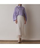 【グレース コンチネンタル/GRACE CONTINENTAL】のオーガンスパンコールスカート ホワイト|ID: prp329100004668365 ipo3291000000033757996