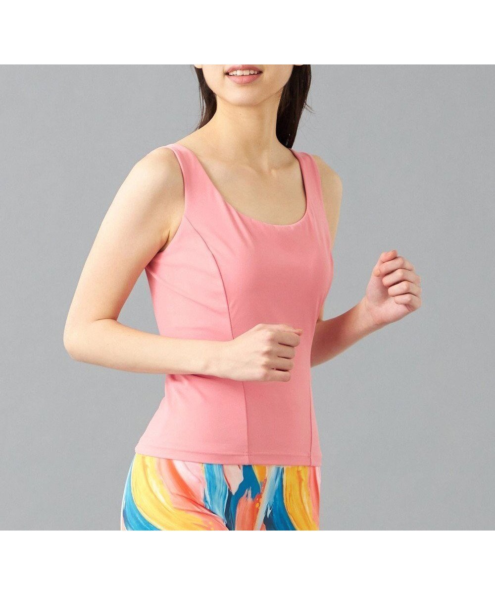 【チャコット/Chacott】のChacott BALANCE Boost ブラトップロング インテリア・キッズ・メンズ・レディースファッション・服の通販 founy(ファニー) 　ファッション　Fashion　レディースファッション　Fashion for Women　トップス・カットソー　Cut & Sew Tops　吸水　Absorbent, Quick-Dry　ストレッチ　Stretch, Stretchy Fabric　バランス　Balance, Style Balance　フィット　Fit, Slim Fit　ロング　Long, Long-Length　ワーク　Workwear, Utility Style　おすすめ　Recommended / Our Picks　コーラル|ID: prp329100004668415 ipo3291000000033758266
